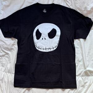 Nightmare before christmas black graphic tee sz L whimsigoth emo hot topic